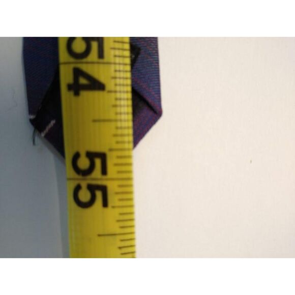 COLLECTIF Blue, Red and Tan Stripe Necktie Woven Tie - Picture 6 of 6